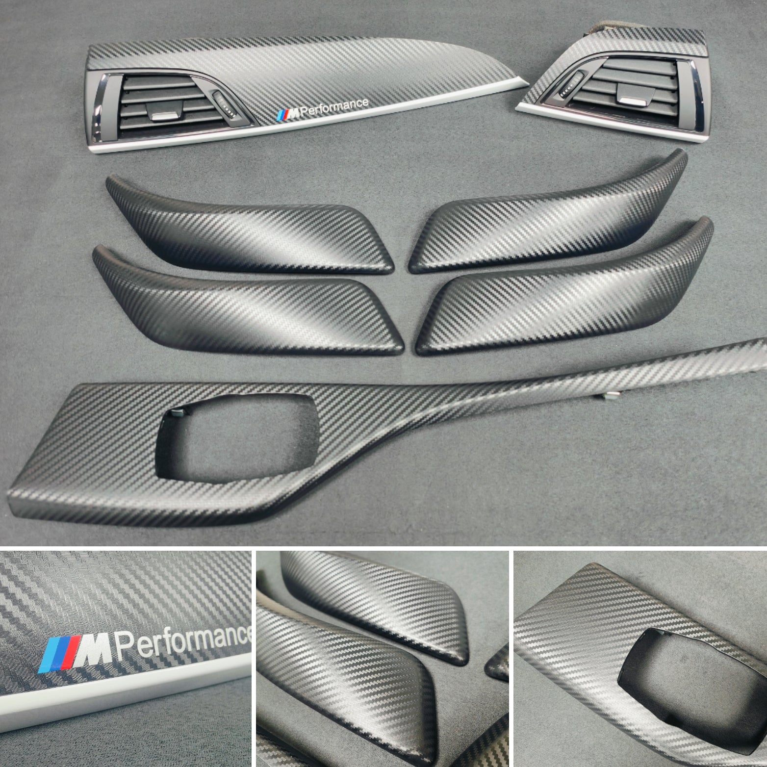 BMW F20 INTERIOR TRIM SET - 3D CARBON / WHITE ACCENT (#11)